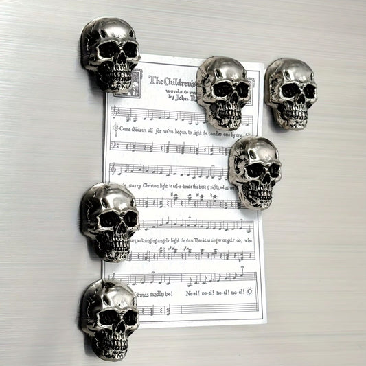 Gothic Skull Stainless Steel Refrigerator Magnets