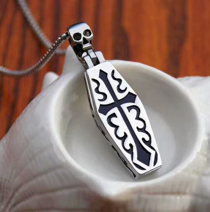 Coffin Rest Skeleton Necklace