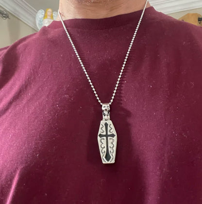 Coffin Rest Skeleton Necklace