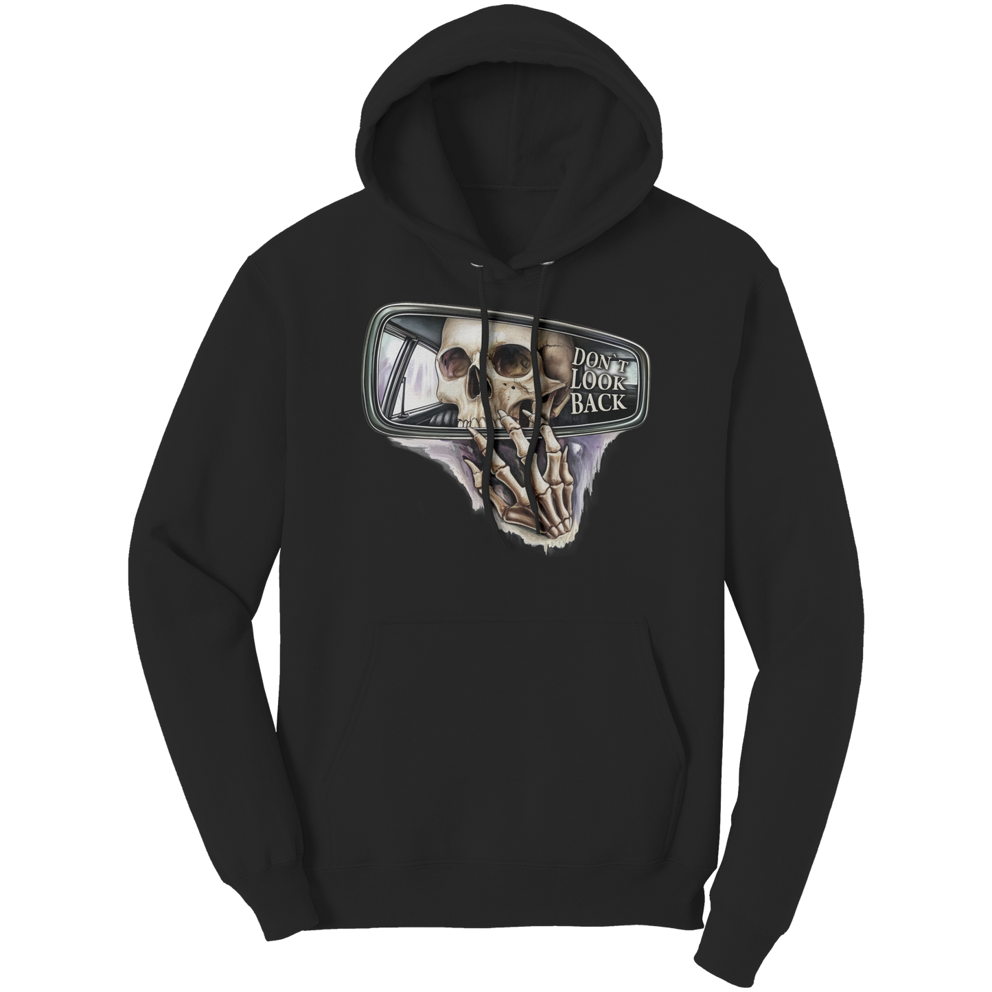 Dont_Look_Back_Skeleton_Skull_Apparel_Black_Front_Mockup.png
