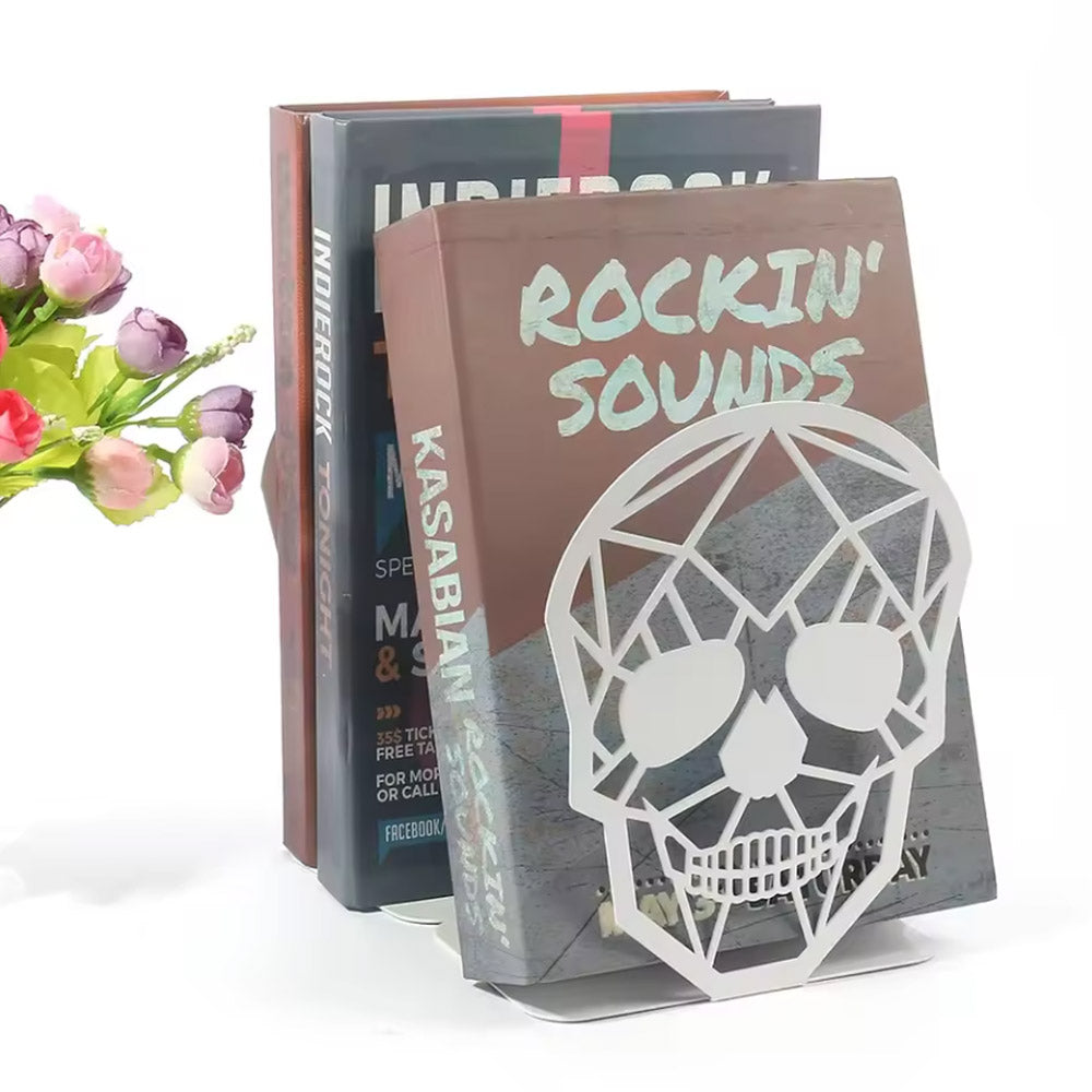 Skull Bookends Decoration Book Holder