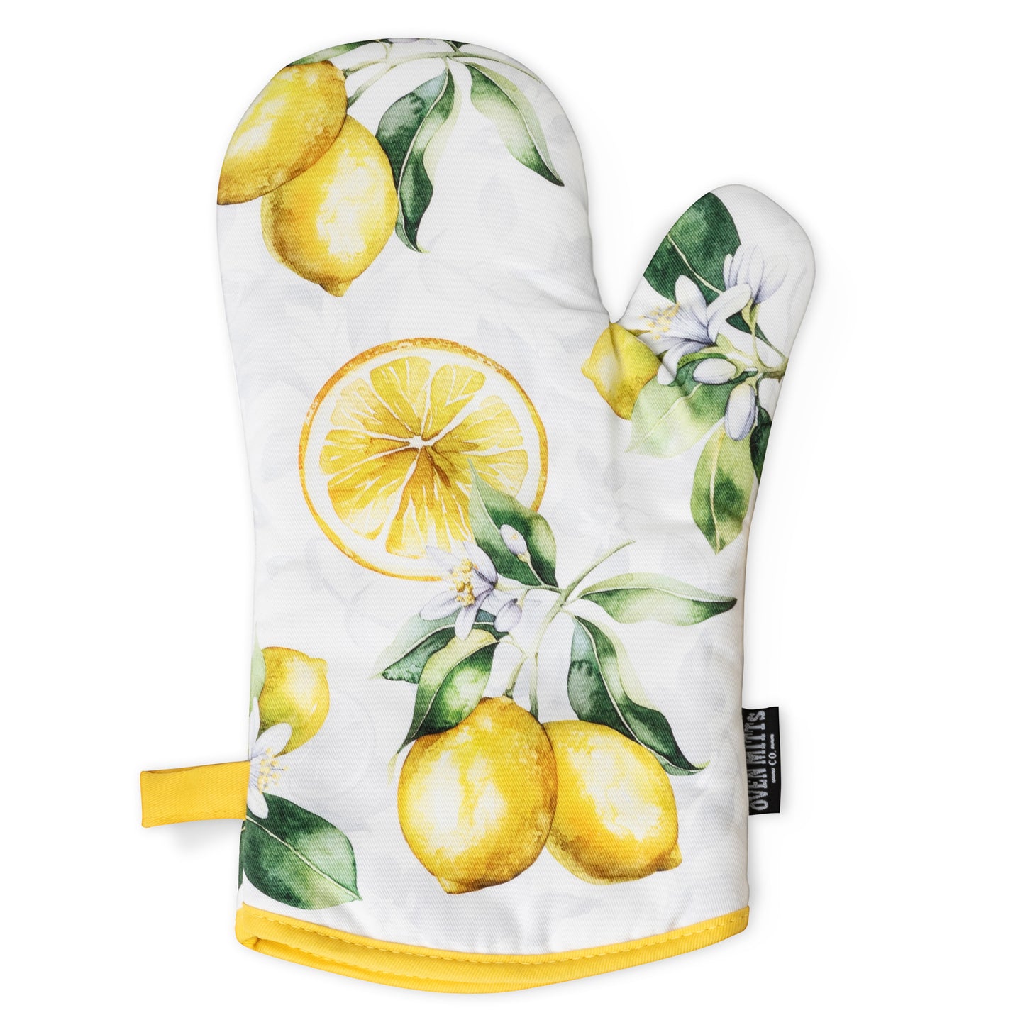 Summer Lemons Oven Mitts And Potholder Set