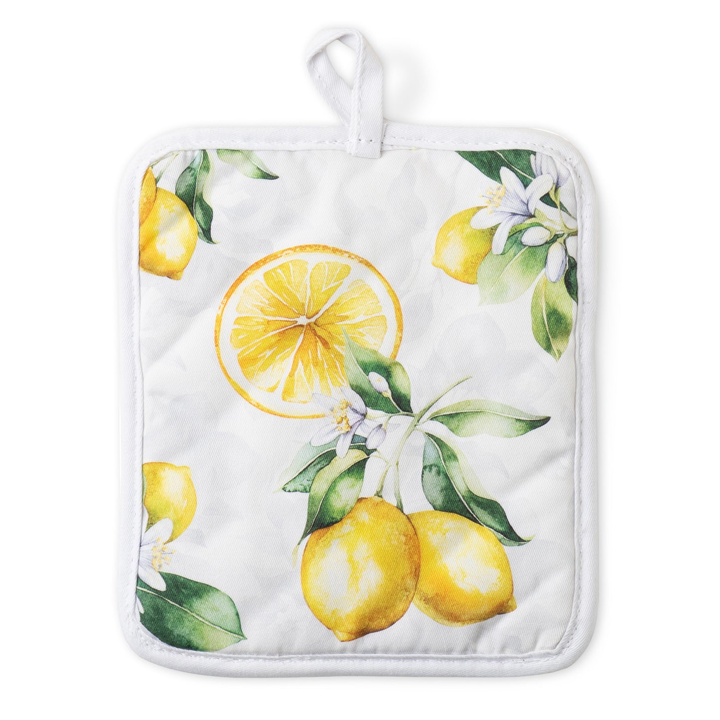 Summer Lemons Oven Mitts And Potholder Set