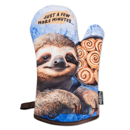 Sloth Just A Few More Minutes Oven Mitts And Pot Holder Set