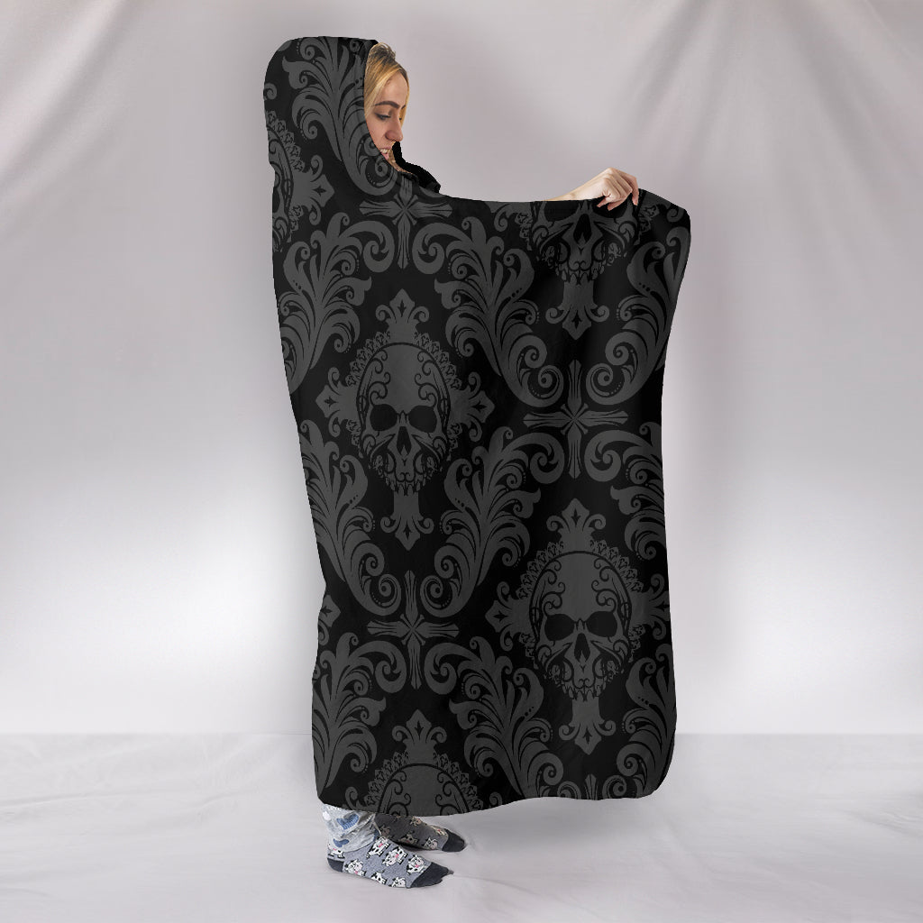 Gothic Skull Hooded Blanket