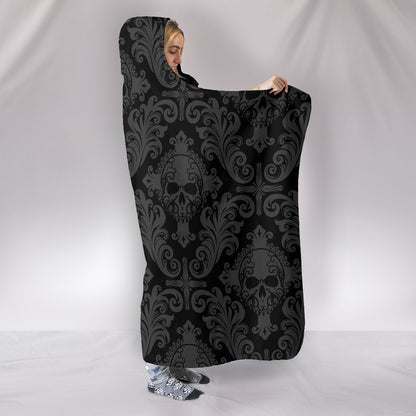 Gothic Skull Hooded Blanket