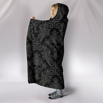 Gothic Skull Hooded Blanket