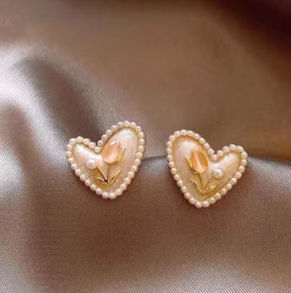 2025 Collection Heart Hoop Earrings
