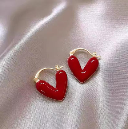 2025 Collection Heart Hoop Earrings