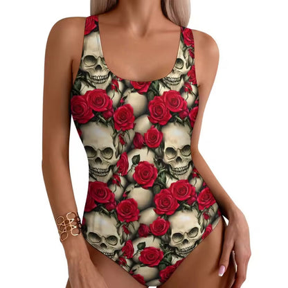 Skull Chic One-Piece Swimsuit