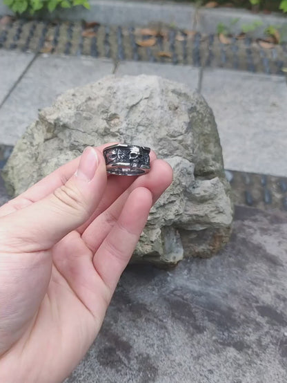 Stainless steel Vintage Skull Ring
