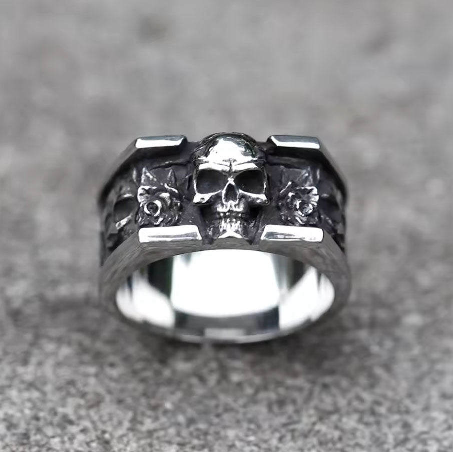 Stainless steel Vintage Skull Ring