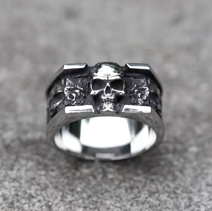 Stainless steel Vintage Skull Ring