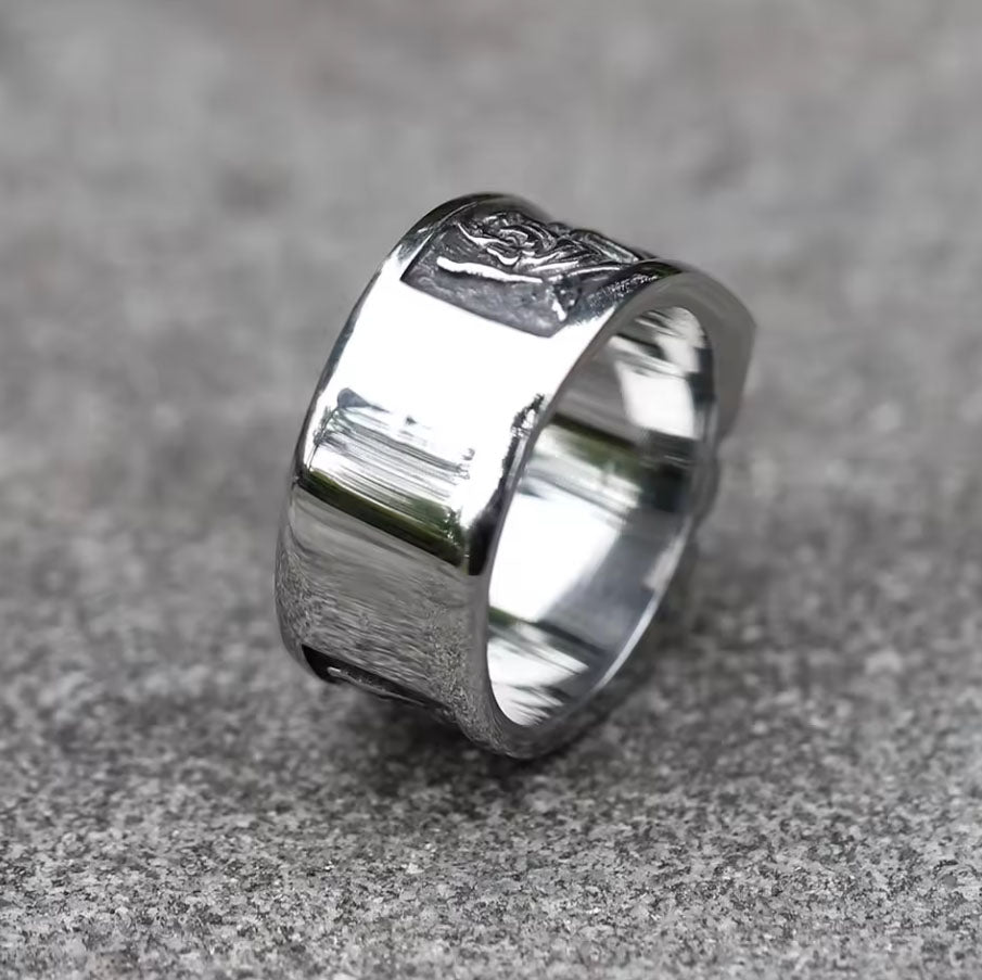 Stainless steel Vintage Skull Ring