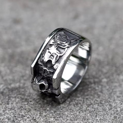 Stainless steel Vintage Skull Ring