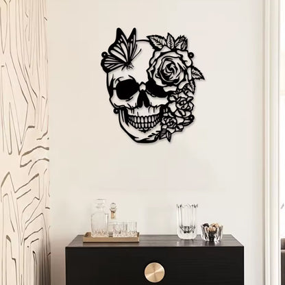 Skull Metal Wall Art Decor