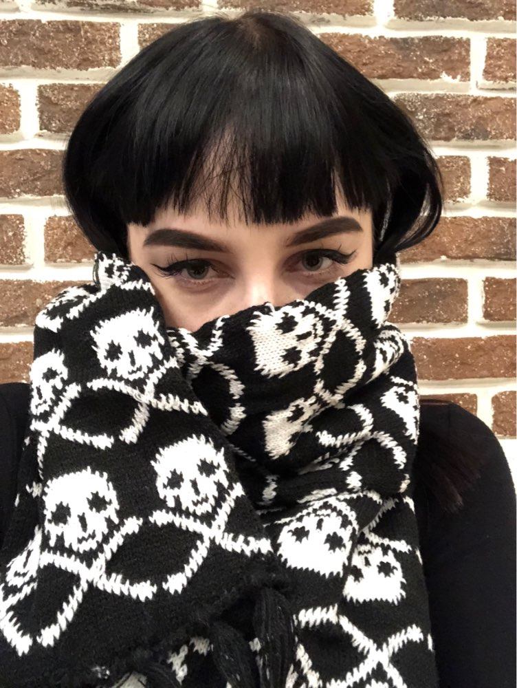 Skulls Pattern Scarf