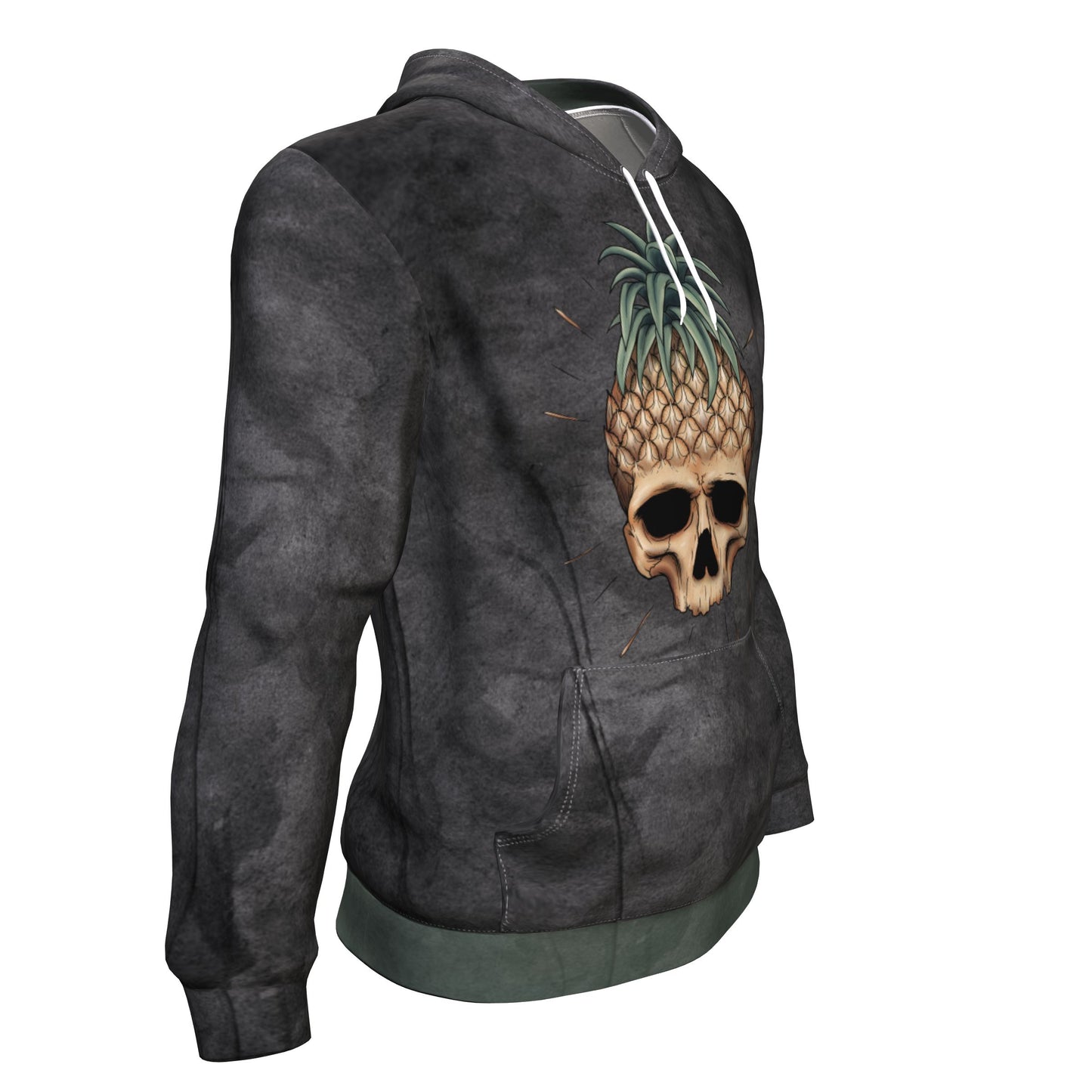 Pineapple Skull All Over Print Unisex Hoodie