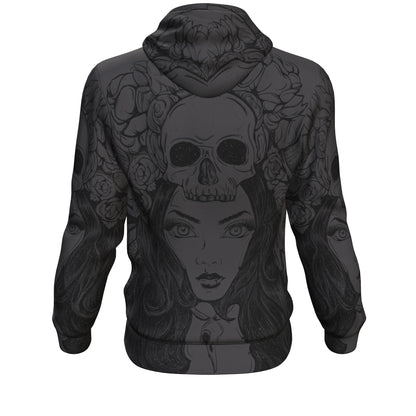 Obsessed By Skulls All Over Print Unisex Hoodie