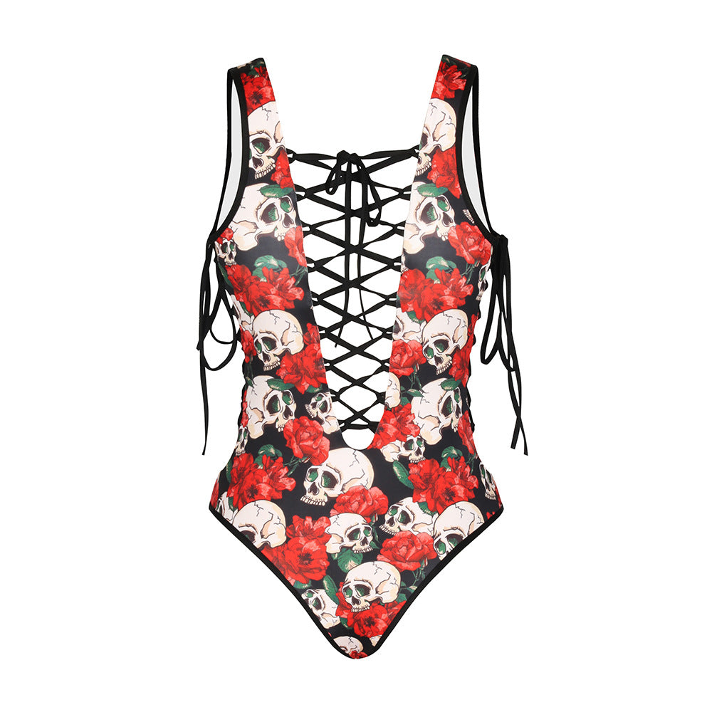 Skull & Roses Monokini