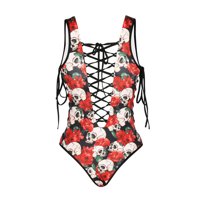 Skull & Roses Monokini