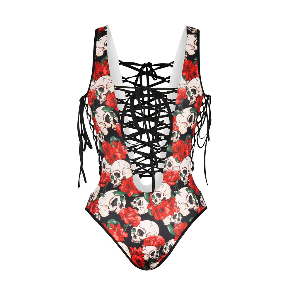 Skull & Roses Monokini