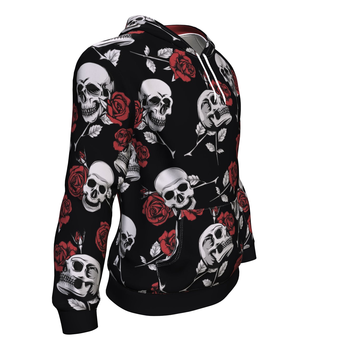 Death Rose Skull All Over Print Unisex Hoodie