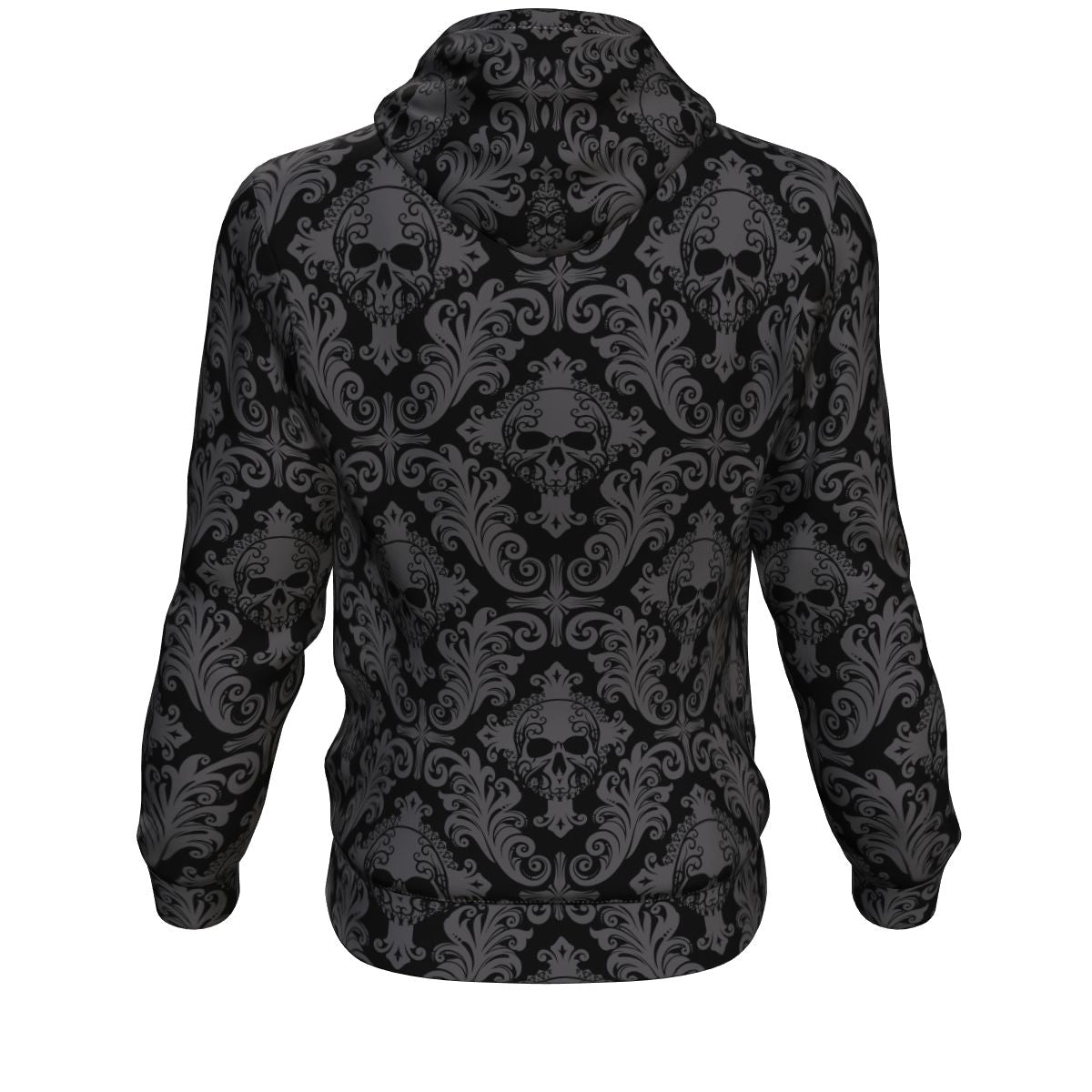 Gothic Skull All Over Print Unisex Hoodie