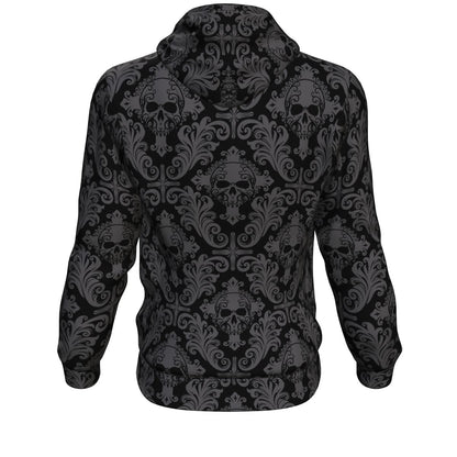 Gothic Skull All Over Print Unisex Hoodie