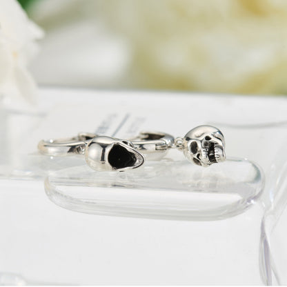 Zapps Little Skull Hoop Earrings