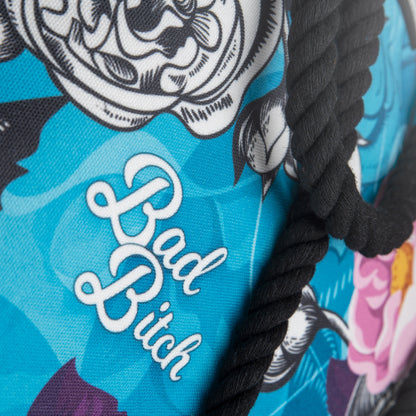 BB Flower Skull Shoulder Beach Bag