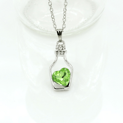 Heart in a Bottle Necklace