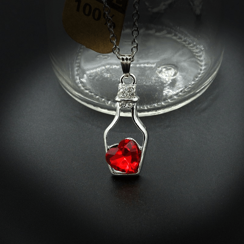 Heart in a Bottle Necklace