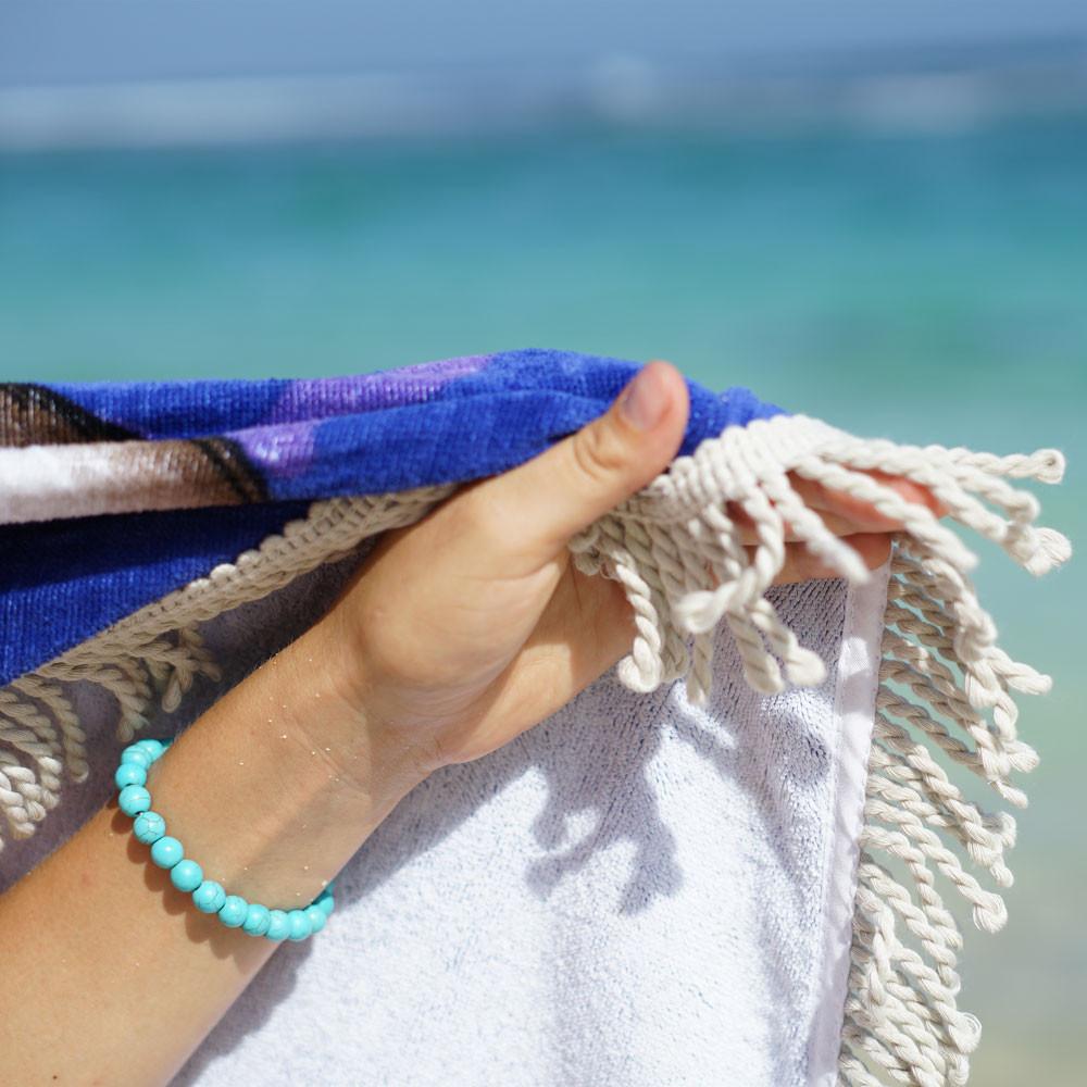 Skullistic Octopus Skull Round Blanket Towel