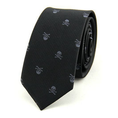 Men Tie with Skulls & Bones