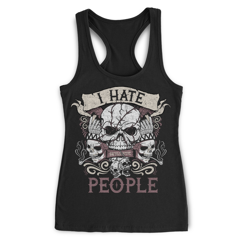 Skullistic I Hate People Skull Apparel