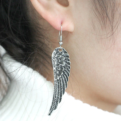 Angel Wings Drop Earrings