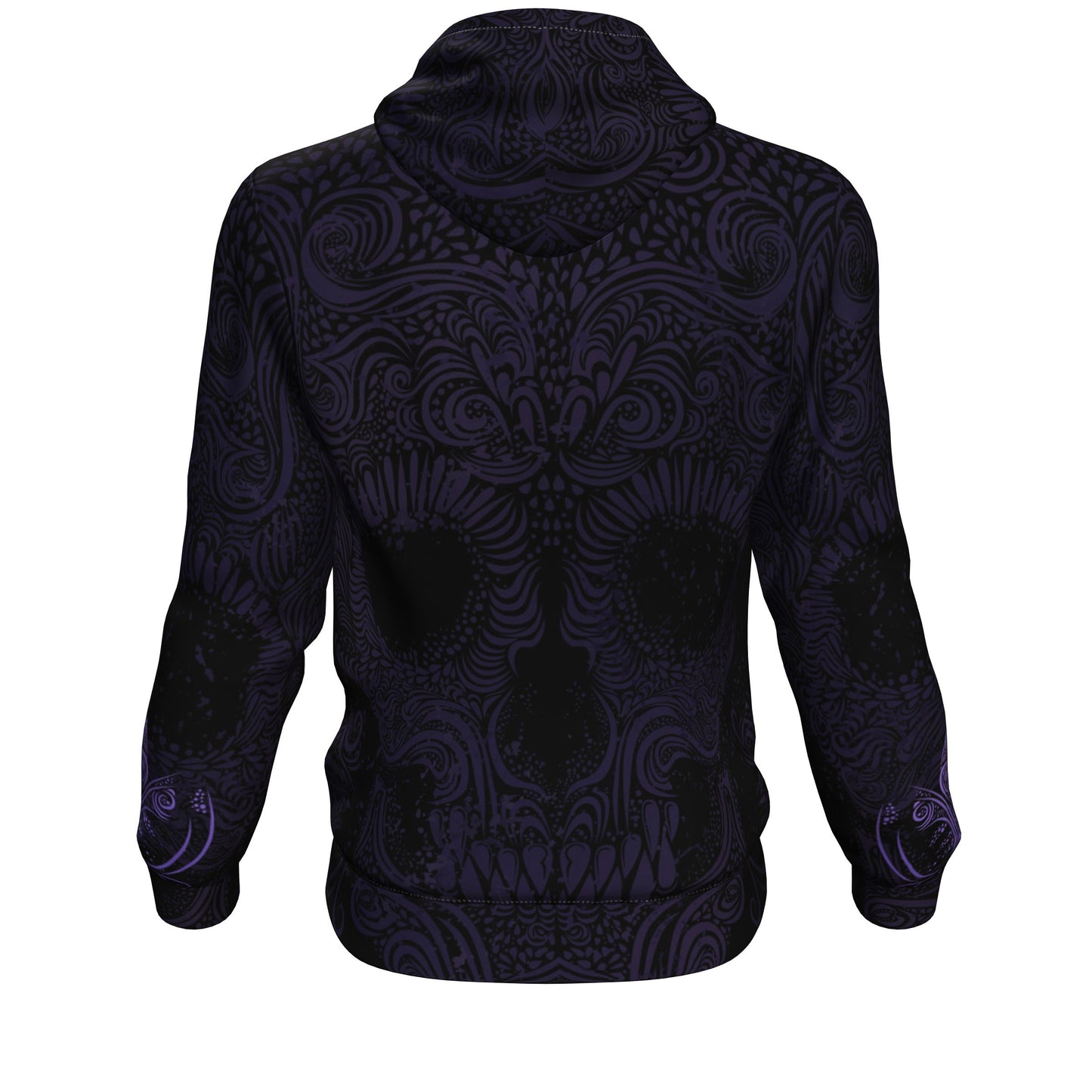 Sugar Skull Puple All Over Print Unisex Hoodie