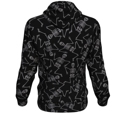 Crawling Skeletons All Over Print Unisex Hoodie