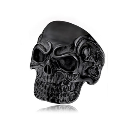 black skull ring