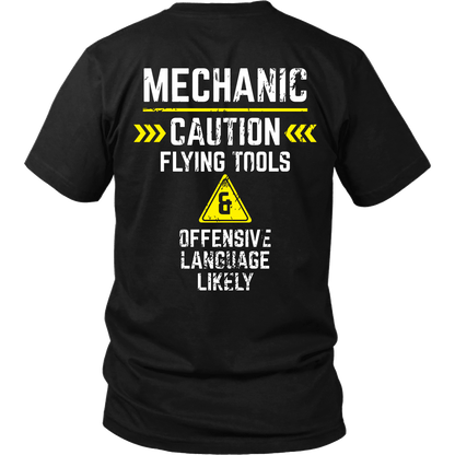 Mechanic - Flying tools and offensive language likely