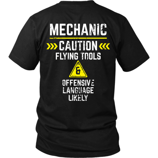 Mechanic - Flying tools and offensive language likely