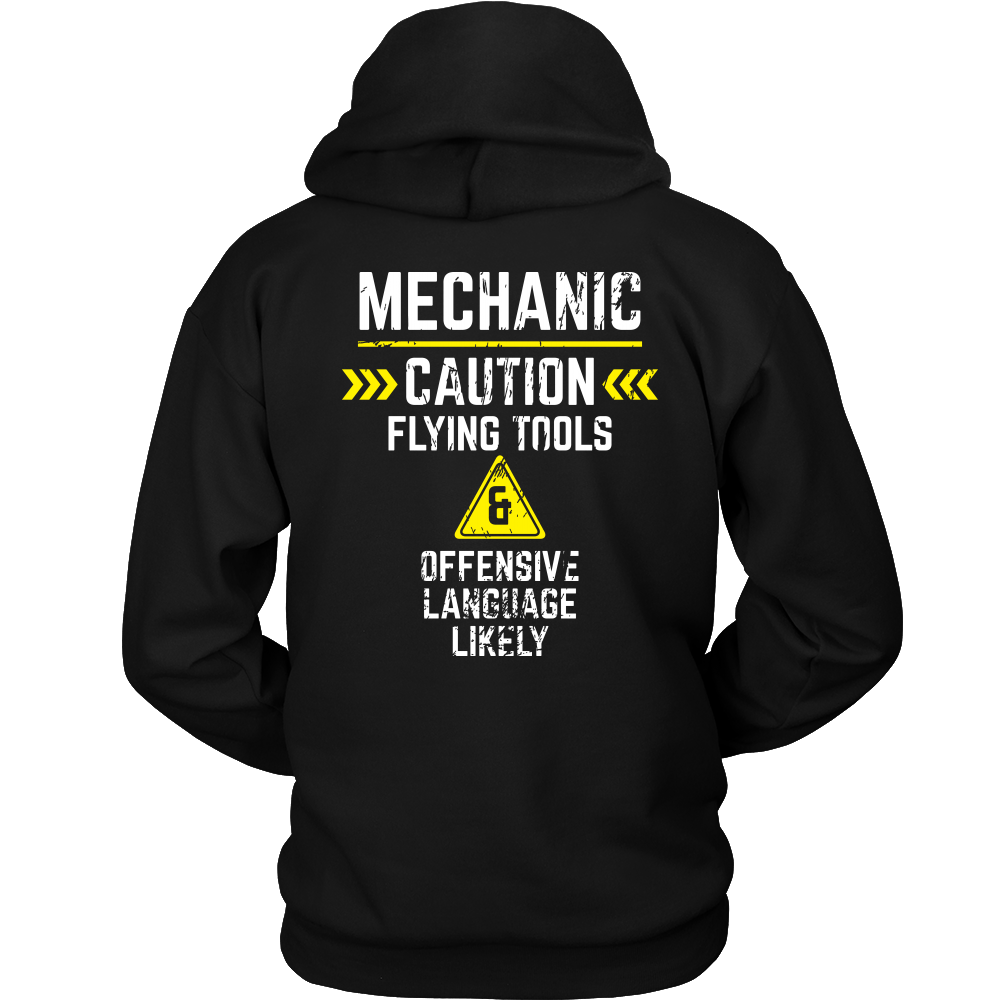 Mechanic - Flying tools and offensive language likely