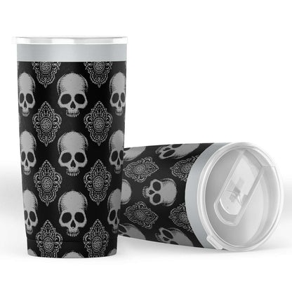 Gothic Skulls Steel Tumbler