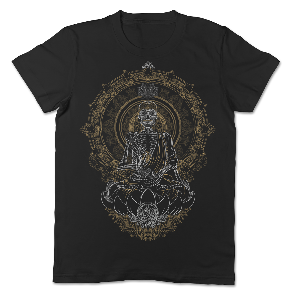 Skullistic Zen Meditating Skeleton Apparel TF